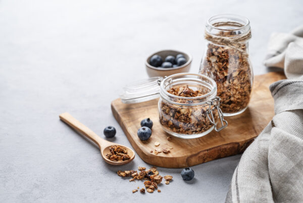 Granola e outros alimentos diet e light